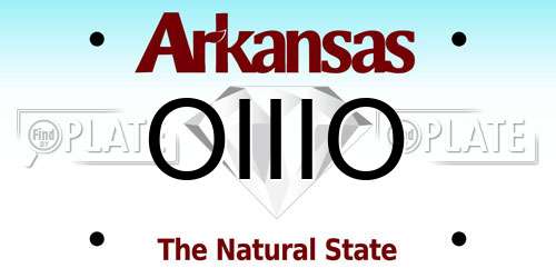 OIIIO Arkansas License Plate