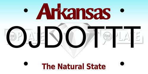 OJDOTTT Arkansas License Plate