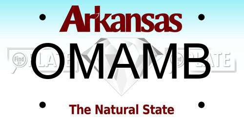 OMAMB Arkansas License Plate