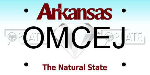 OMCEJ Arkansas License Plate