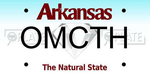 OMCTH Arkansas License Plate
