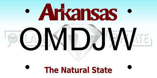 OMDJW Arkansas License Plate