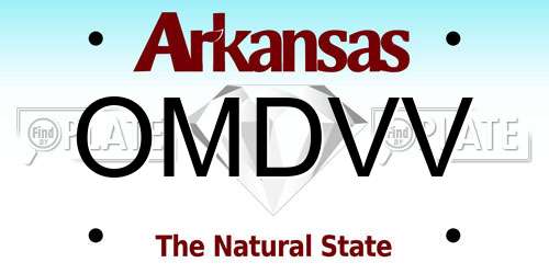 OMDVV Arkansas License Plate