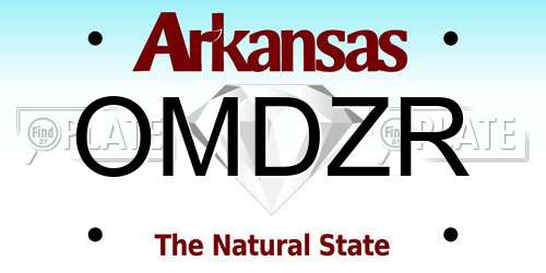 OMDZR Arkansas License Plate