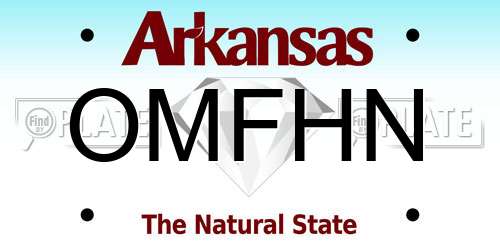 OMFHN Arkansas License Plate