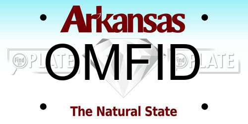 OMFID Arkansas License Plate