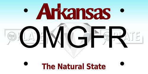 OMGFR Arkansas License Plate