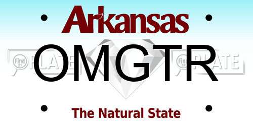 OMGTR Arkansas License Plate