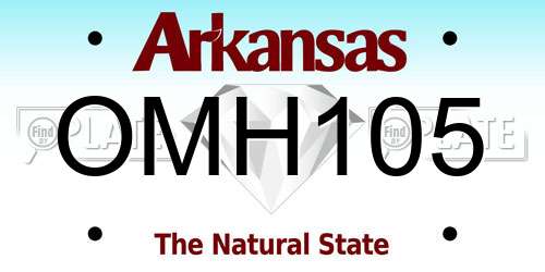 OMH105 Arkansas License Plate