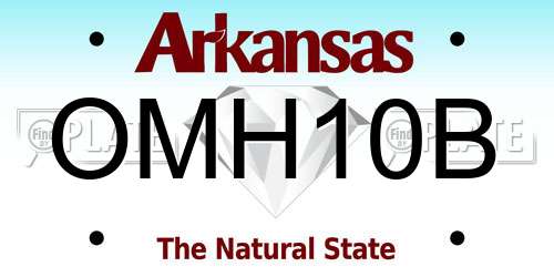 OMH10B Arkansas License Plate