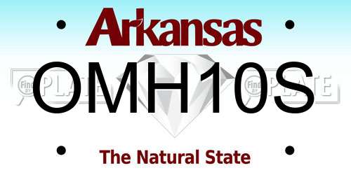 OMH10S Arkansas License Plate