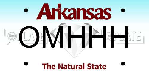 OMHHH Arkansas License Plate