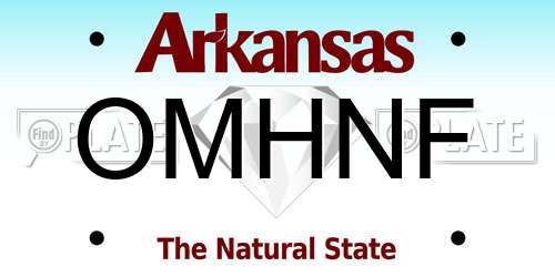 OMHNF Arkansas License Plate