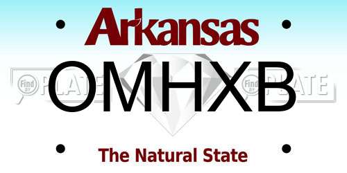 OMHXB Arkansas License Plate