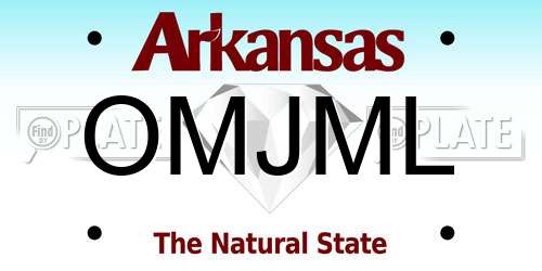 OMJML Arkansas License Plate