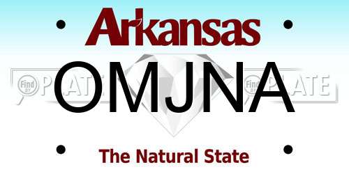 OMJNA Arkansas License Plate