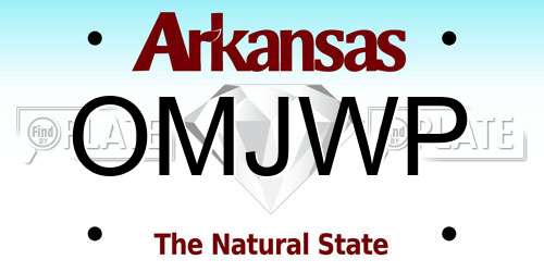 OMJWP Arkansas License Plate
