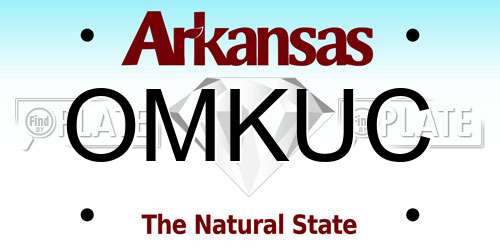 OMKUC Arkansas License Plate