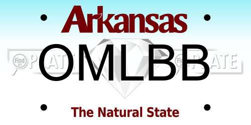 OMLBB Arkansas License Plate