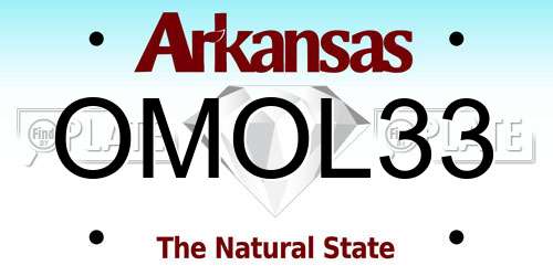 OMOL33 Arkansas License Plate