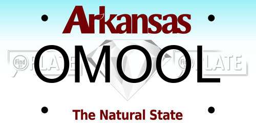 OMOOL Arkansas License Plate