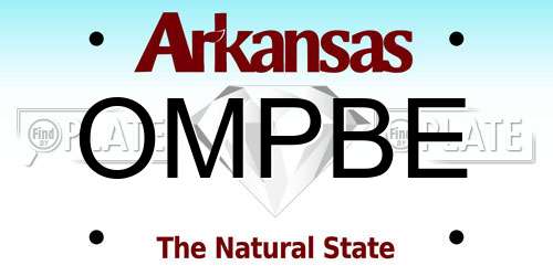 OMPBE Arkansas License Plate