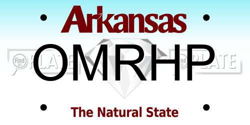 OMRHP Arkansas License Plate