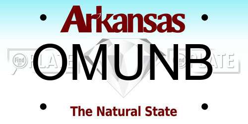 OMUNB Arkansas License Plate