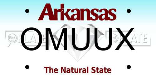 OMUUX Arkansas License Plate