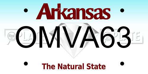OMVA63 Arkansas License Plate