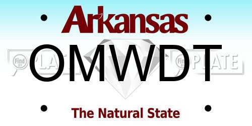 OMWDT Arkansas License Plate