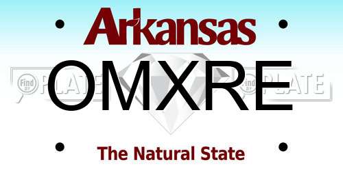 OMXRE Arkansas License Plate
