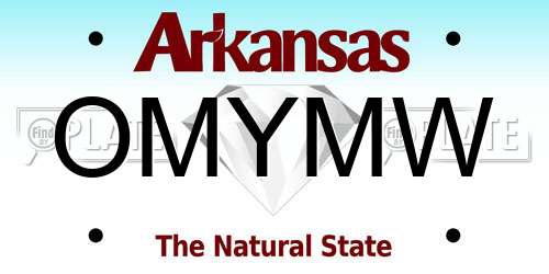 OMYMW Arkansas License Plate