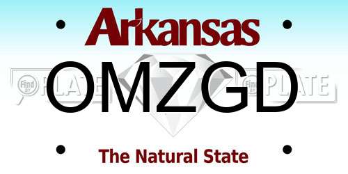 OMZGD Arkansas License Plate