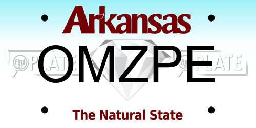 OMZPE Arkansas License Plate
