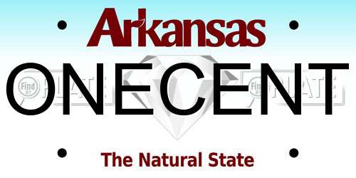 ONECENT Arkansas License Plate
