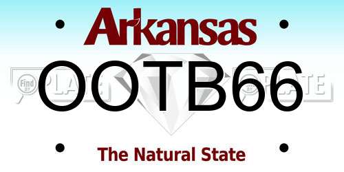 OOTB66 Arkansas License Plate