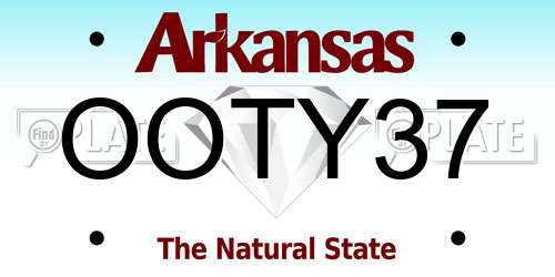 OOTY37 Arkansas License Plate