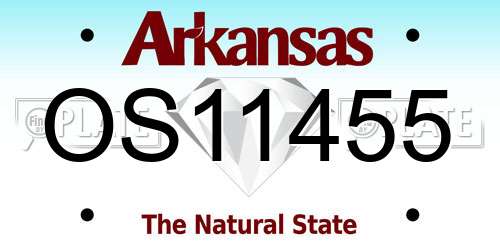OS11455 Arkansas License Plate