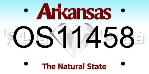 OS11458 Arkansas License Plate