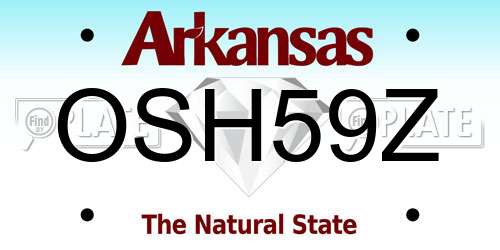 OSH59Z Arkansas License Plate