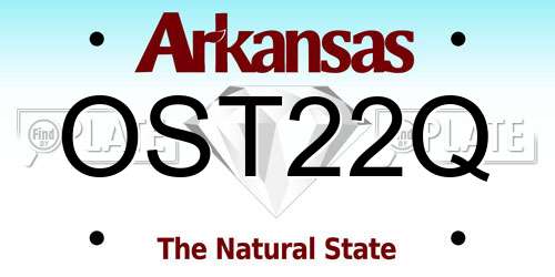 OST22Q Arkansas License Plate