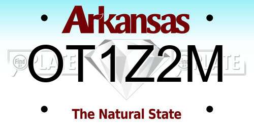 OT1Z2M Arkansas License Plate