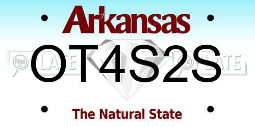 OT4S2S Arkansas License Plate