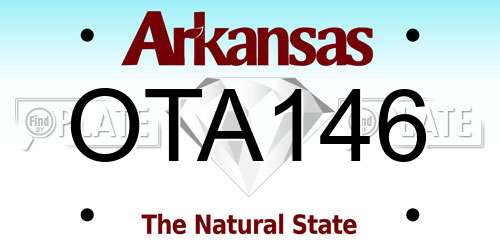 OTA146 Arkansas License Plate