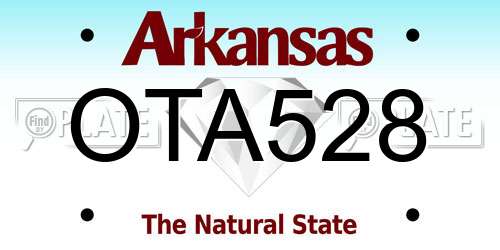 OTA528 Arkansas License Plate