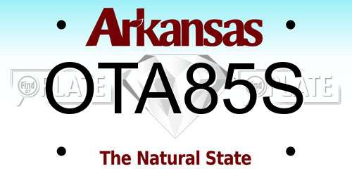 OTA85S Arkansas License Plate