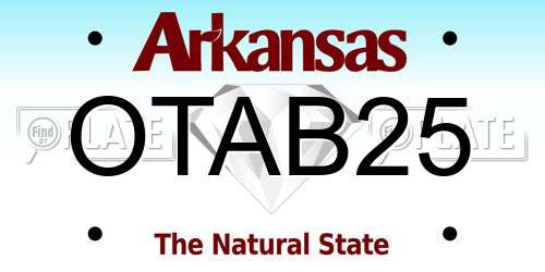 OTAB25 Arkansas License Plate