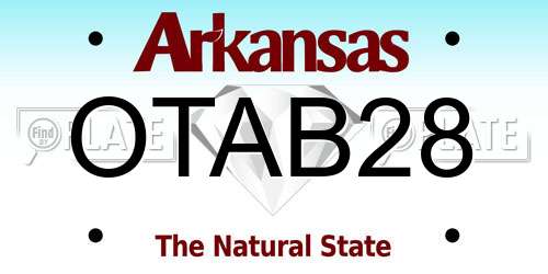 OTAB28 Arkansas License Plate