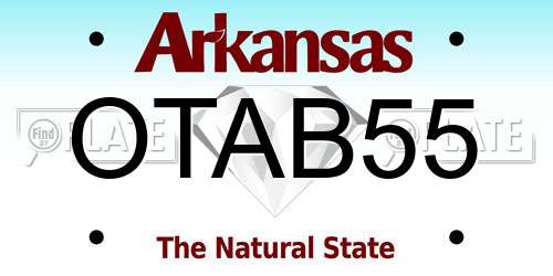 OTAB55 Arkansas License Plate